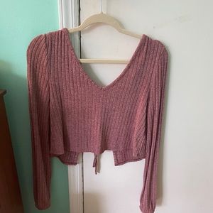 Urban outfitters pink backless top